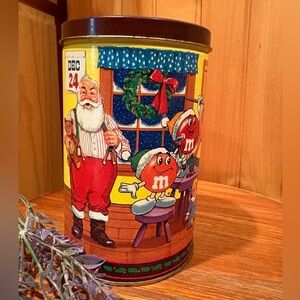 1994 M&M's Christmas Tin Vintage